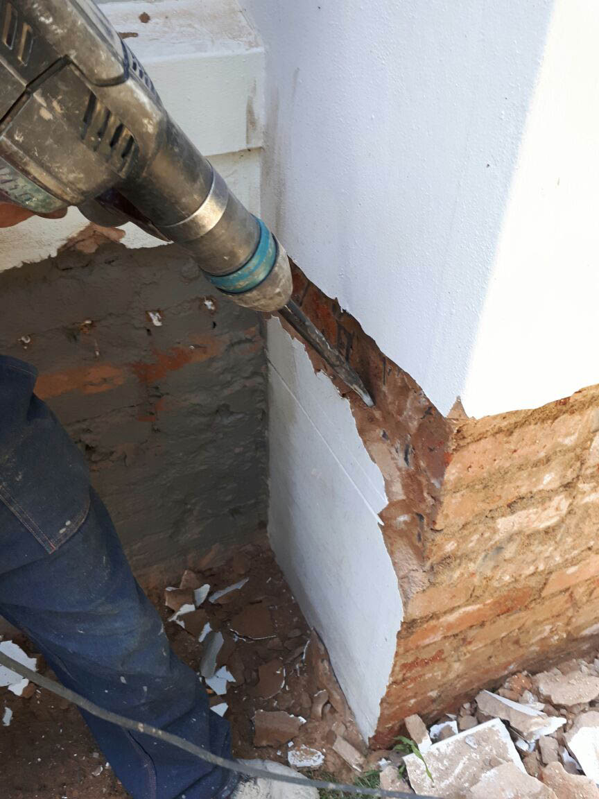 Torch-on waterproofing application on flat concrete roof